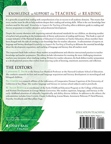 Knowledge to Support the Teaching of Reading: Preparing Teachers for a Changing World,Used