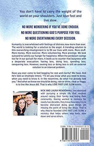 Love Fast Live Slow: Discover the Simplicity of Reflecting Jesus in a Stressful World,Used