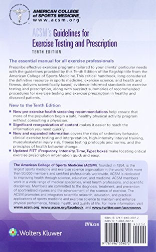 ACSM's Guidelines for Exercise Testing and Prescription (American College of Sports Medicine),Used