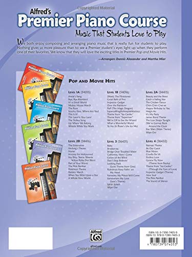 Premier Piano Course Pop and Movie Hits, Bk 3 (Premier Piano Course, Bk 3),Used
