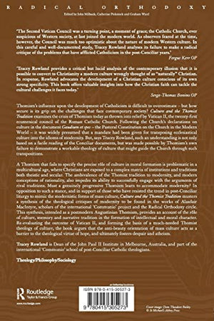 Culture and the Thomist Tradition: After Vatican II (Routledge Radical Orthodoxy),Used