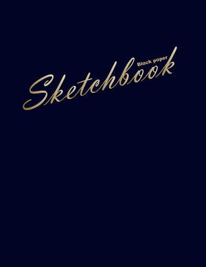 Black Paper Sketchbook: 100 Pages Of 8.5'X 11'. Blank Black Paper Journal Notebook: For Creative Note Taking Or Journaling At Sc-new