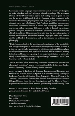Bilingual Aesthetics: A New Sentimental Education (Public Planet Books),Used