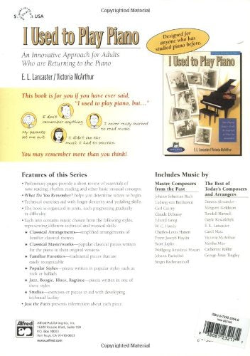 I Used To Play Piano  Refresher Course: An Innovative Approach For Adults Returning To The Piano, Comb Bound Book & Cd