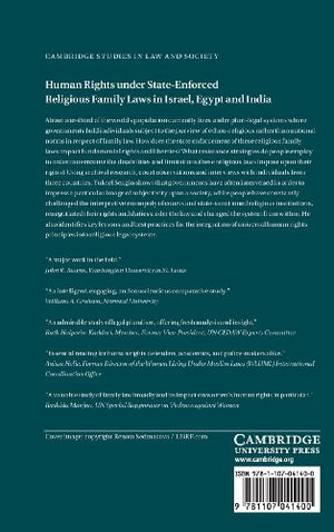 Human Rights under StateEnforced Religious Family Laws in Israel, Egypt and India (Cambridge Studies in Law and Society),Used