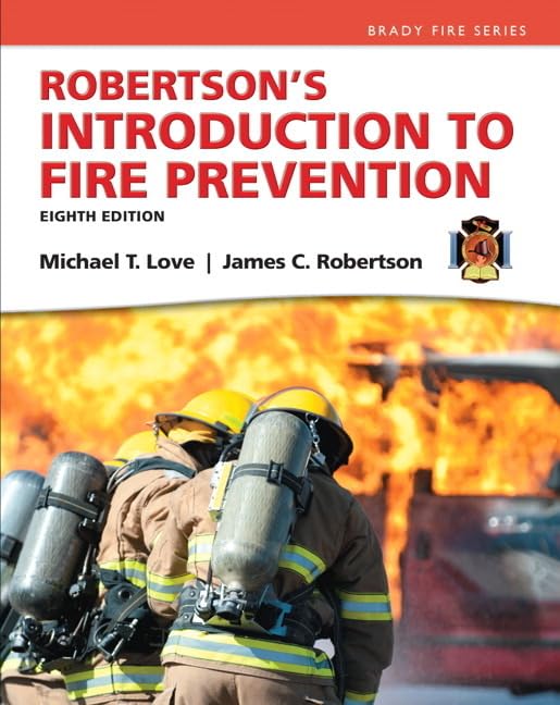 Robertson's Introduction to Fire Prevention (Brady Fire),Used