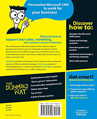 Microsoft Dynamics CRM 4 For Dummies,Used