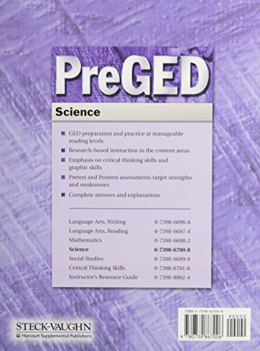 Pre Ged Science,New