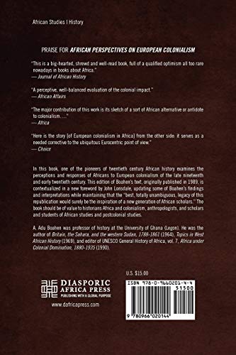 African Perspectives on European Colonialism,Used