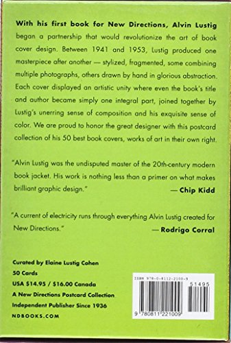 Alvin Lustig: For New Directions: 50 Postcards,New