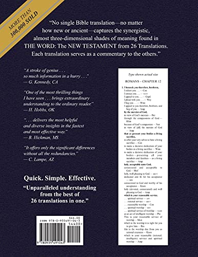 The Word: The New Testament from 26 Translations,Used