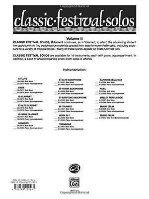 Classic Festival Solos (Horn in F), Vol 2: Piano Acc. (Classic Festival Solos, Vol 2),Used