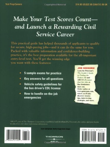 Bus Operator 7E (ARCO CIVIL SERVICE TEST TUTOR),Used