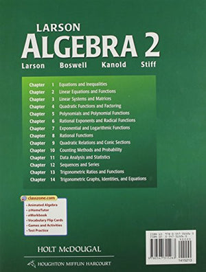 Algebra 2, Grades 912,New