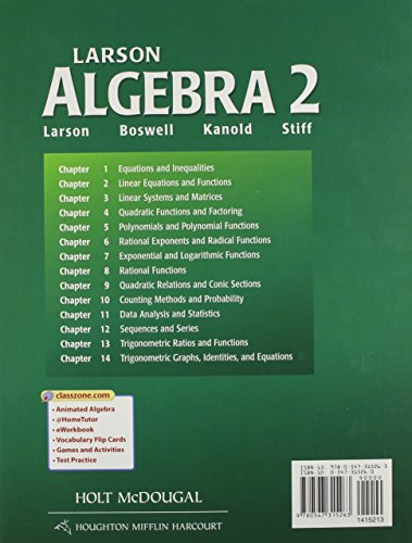 Algebra 2, Grades 912,New