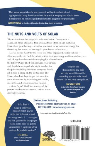 A Solar Buyer's Guide for the Home and Office: Navigating the Maze of Solar Options, Incentives, and Installers,Used