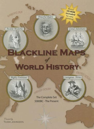 Blackline Maps Of World History,Used