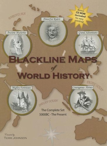 Blackline Maps Of World History,Used