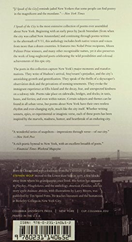 I Speak Of The City: Poems Of New York