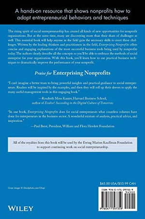 Enterprising Nonprofits: A Toolkit for Social Entrepreneurs,New