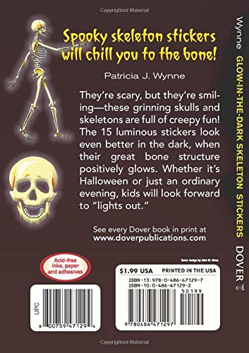 Glowinthedark Skeleton Stickers (Dover Little Activity Books: Halloween)