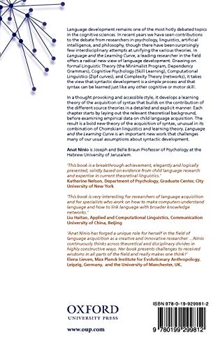Language and the Learning Curve: A New Theory of Syntactic Development,Used