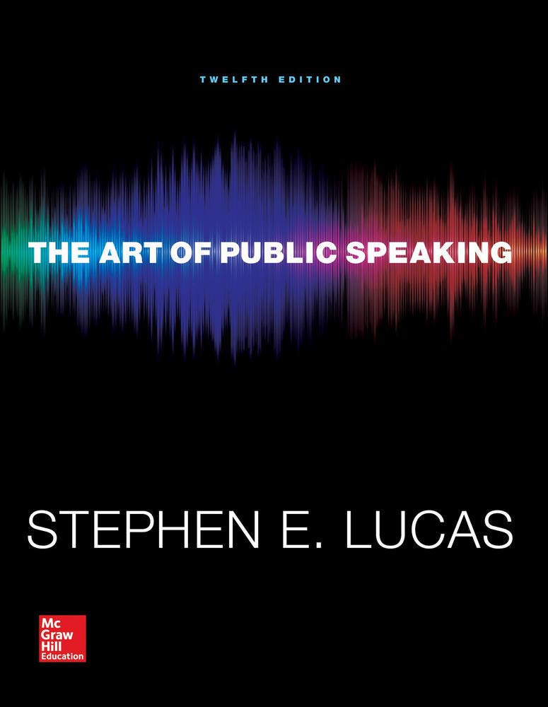 The Art of Public Speaking (Communication) Standalone Book,Used