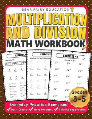 Multiplication and Division Math Workbook for 3rd 4th 5th Grades: Everyday Practice Exercises, Basic Concept, Word Problem, Skil,Used