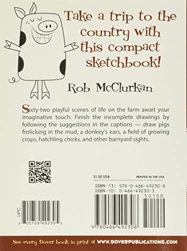 What to Doodle? On the Farm (Dover Little Activity Books: Drawing),Used