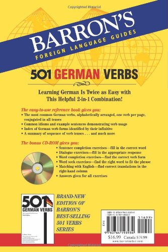 501 German Verbs (Barron'S Foreign Language Guides) (German And English Edition),Used