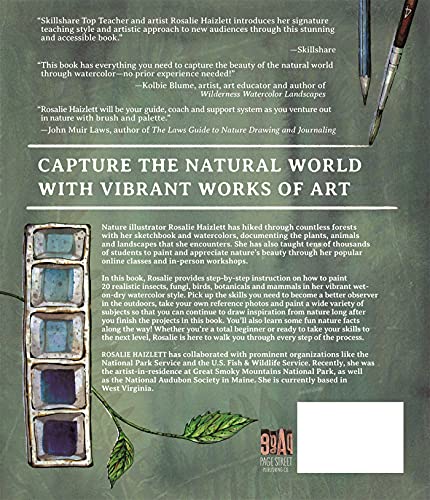Watercolor in Nature: Paint Woodland Wildlife and Botanicals with 20 BeginnerFriendly Projects,Used