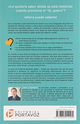 Lo que me hubiera gustado saber antes de casarme (Spanish Edition),Used