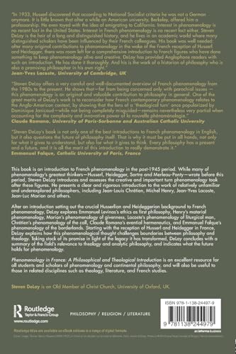 Phenomenology in France: A Philosophical and Theological Introduction,Used