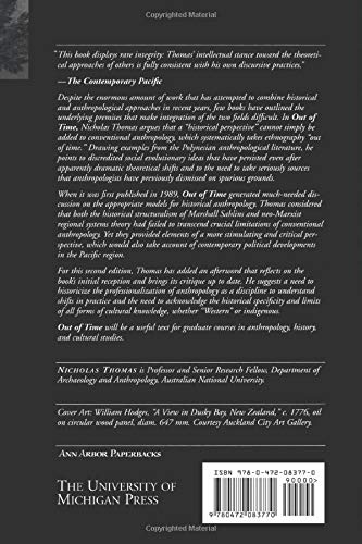 Out of Time: History and Evolution in Anthropological Discourse (Ann Arbor Paperbacks),Used