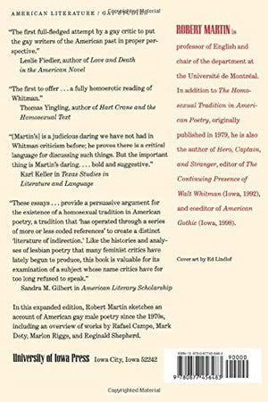 Homosexual Tradition in American Poetry,New