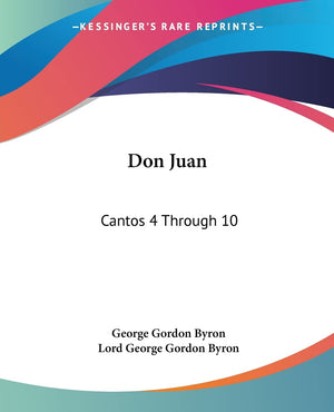 Don Juan: Cantos 4 Through 10 (Spanish Edition),Used