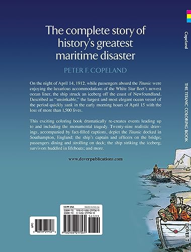 The Titanic Coloring Book (Dover World History Coloring Books)-used
