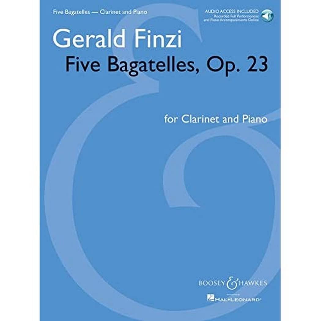Five Bagatelles, Op. 23  Clarinet in Bflat and Piano (Book/Online Audio),Used