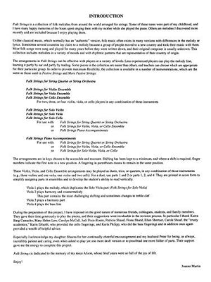 Folk Strings for Ensemble: Viola Ensemble,Used