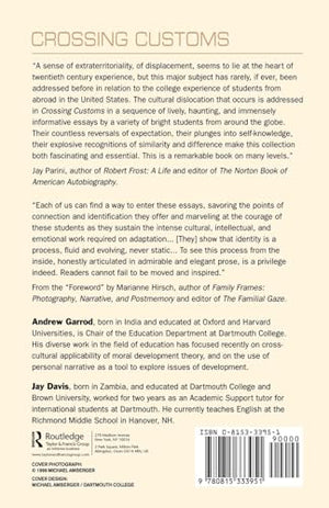 Crossing Customs: International Students Write on U.S. College Life and Culture (RoutledgeFalmer Studies in Higher Education),Used