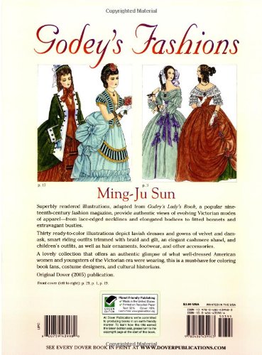 Godey's Fashions Coloring Book (Dover Fashion Coloring Book),Used