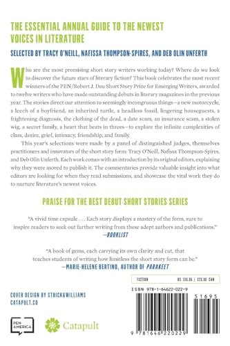 Best Debut Short Stories 2020: The PEN America Dau Prize,Used