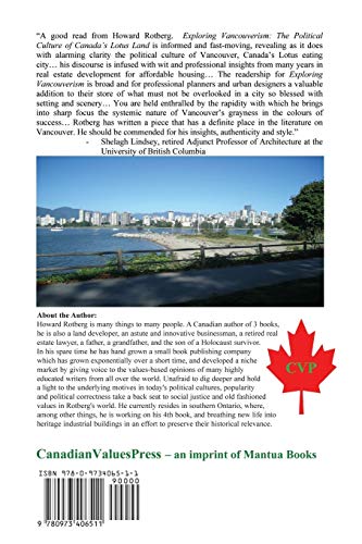 Exploring Vancouverism: The Political Culture Of Canada'S Lotus Land-new