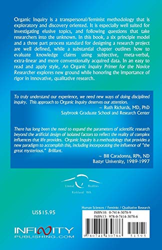 An Organic Inquiry Primer for the Novice Researcher: A Sacred Approach to Disciplined Knowing,Used