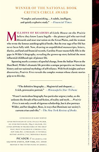 Prairie Fires: The American Dreams of Laura Ingalls Wilder,Used