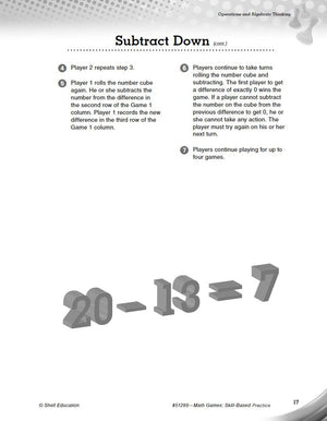 Math Games: SkillBased Practice for Second Grade,Used