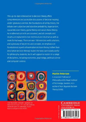 An Introduction To Decision Theory (Cambridge Introductions To Philosophy)