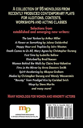Millennium Monologs: 95 Contemporary Characterizations for Young Actors,Used