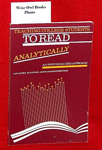 Teaching College Students to Read Analytically,Used