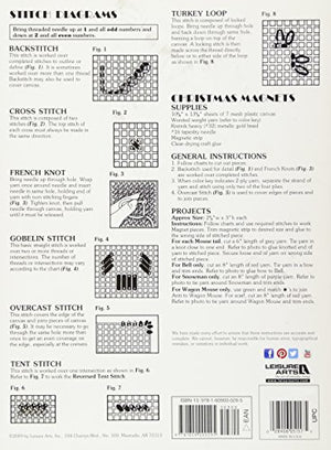 Christmas Magnets in Plastic Canvas (Leisure Arts #5157),Used